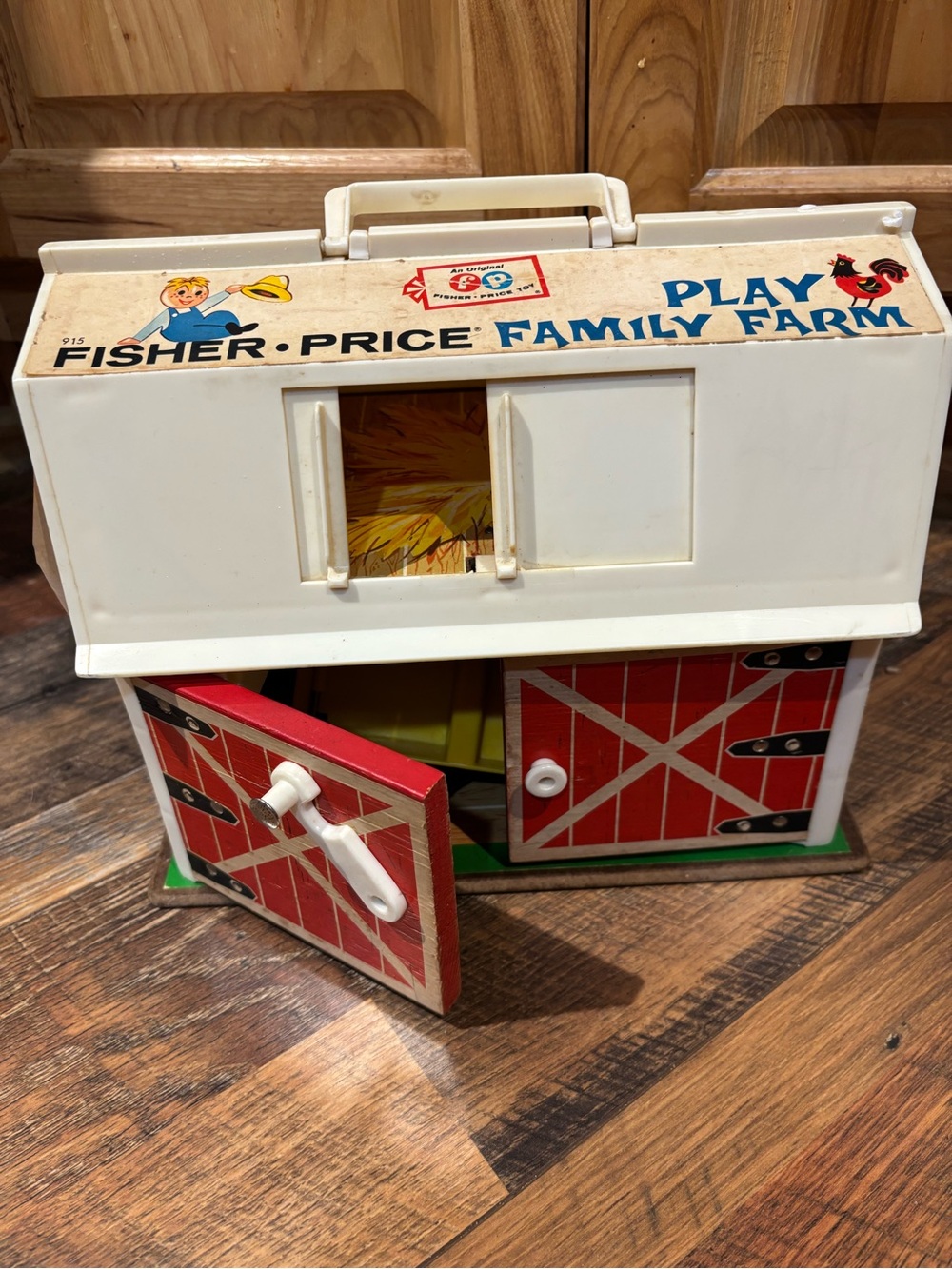 Vintage fisher price farm barn play set + accessories